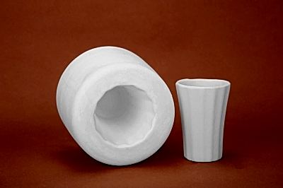  - Çizgili Fincan Döküm Kalıbı 6x9 cm