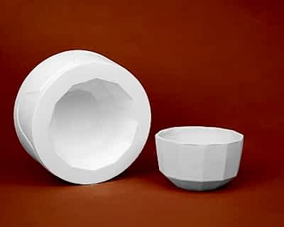  - Çokgen Kase Döküm Kalıbı 10,5x6,5 cm