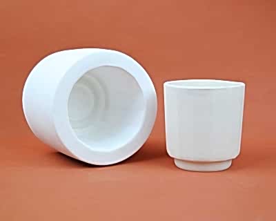  - Kalın Sır Ayaklı Geometrik Bardak 9,5x10 cm