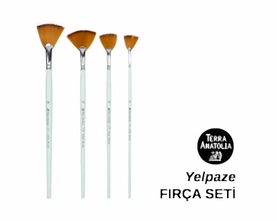 Terra Anatolia - Yelpaze Fırça Seti (4'lü) - Terra Anatolia
